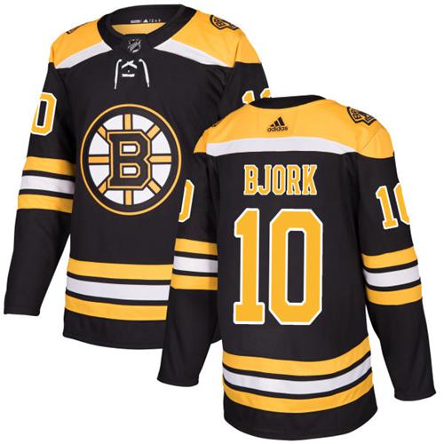 Adidas Boston Bruins #10 Anders Bjork Black Home Authentic Youth Stitched NHL Jersey->youth nhl jersey->Youth Jersey